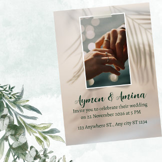 Simple invitation to marriage