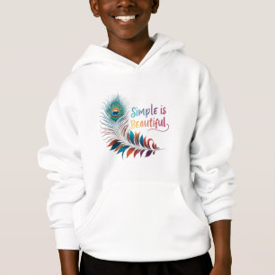 Simple is Beautiful – Kids Pullover Hoodie