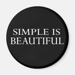 simple is beautiful minimalistic art magnet