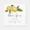 Simple Italia Lemon Calligraphy Bridal Shower