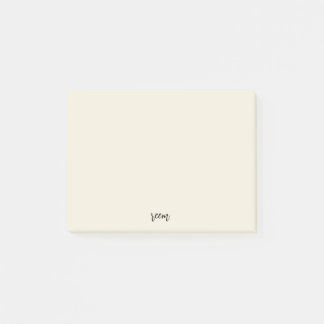 simple ivory post-it notes