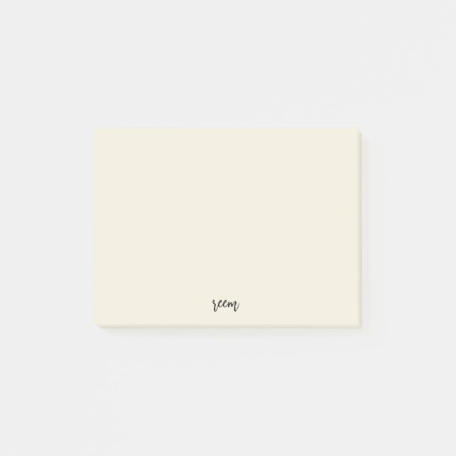 simple ivory post-it notes (Front)