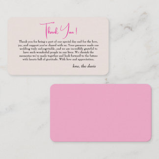 simple japanese cherry blossom thank you card