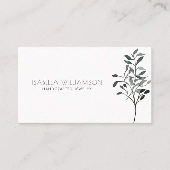 Simple Jewellery Designer Business Card (Front)