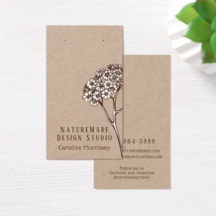 Simple Jewellery Earring Display Rustic Card