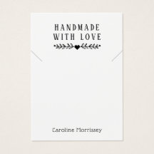 Simple Jewellery Necklace Display Purple Card
