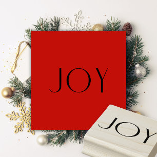 Simple Joy Christmas Holiday DIY Scrapbooking  Rubber Stamp