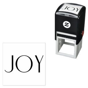 Simple Joy Christmas Holiday DIY Scrapbooking  Self-inking Stamp