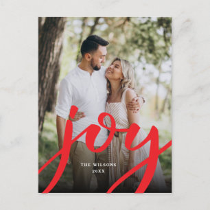 Simple Joy Christmas Photo Postcard