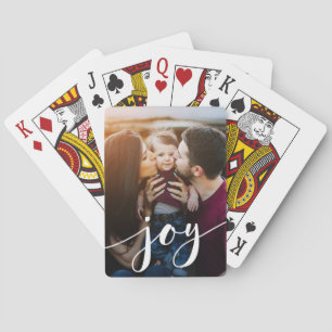 Simple Joy Custom Photo Playing Cards