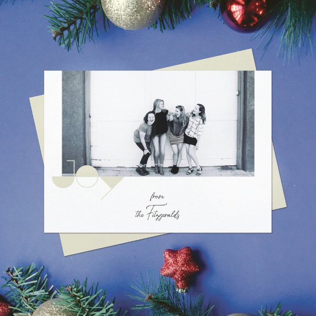 Simple Joy Photo Christmas Card (Creator Uploaded)
