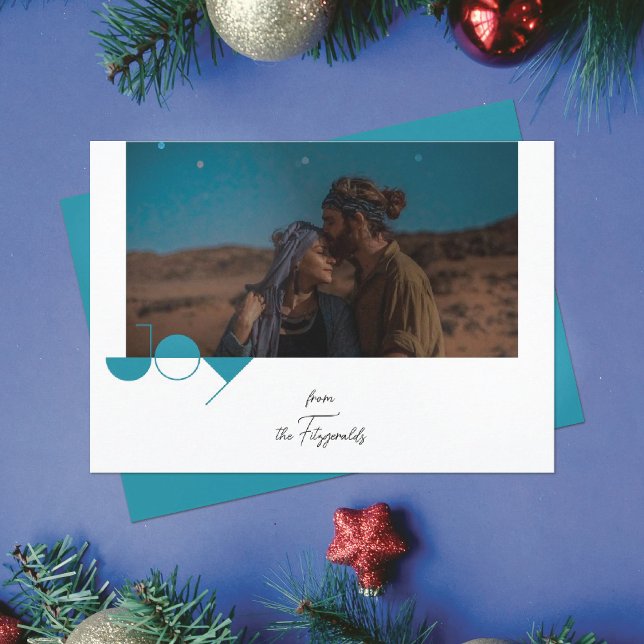 Simple Joy Photo Christmas Card (Creator Uploaded)