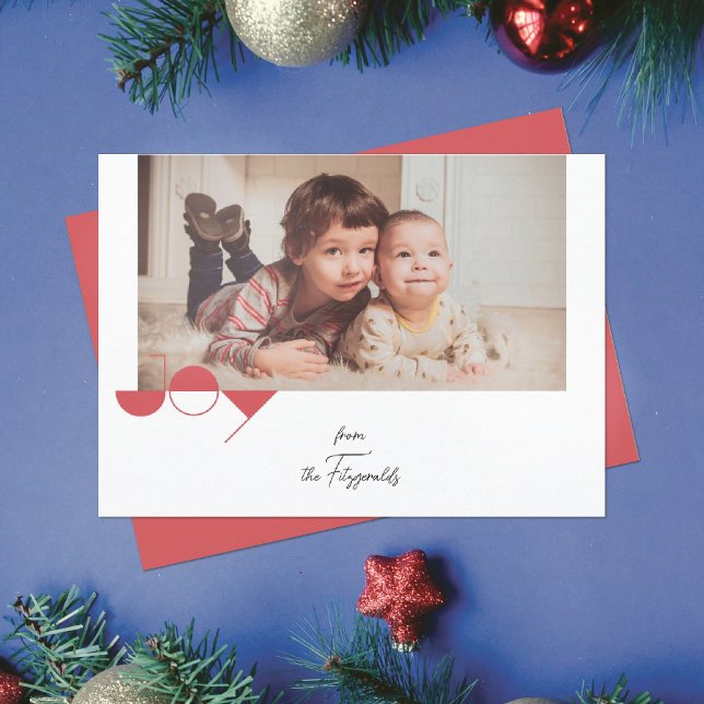 Simple Joy Photo Christmas Card (Creator Uploaded)