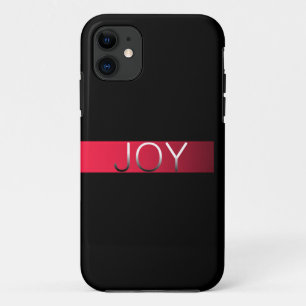 Simple JOY Pink Black iPhone 11 Case