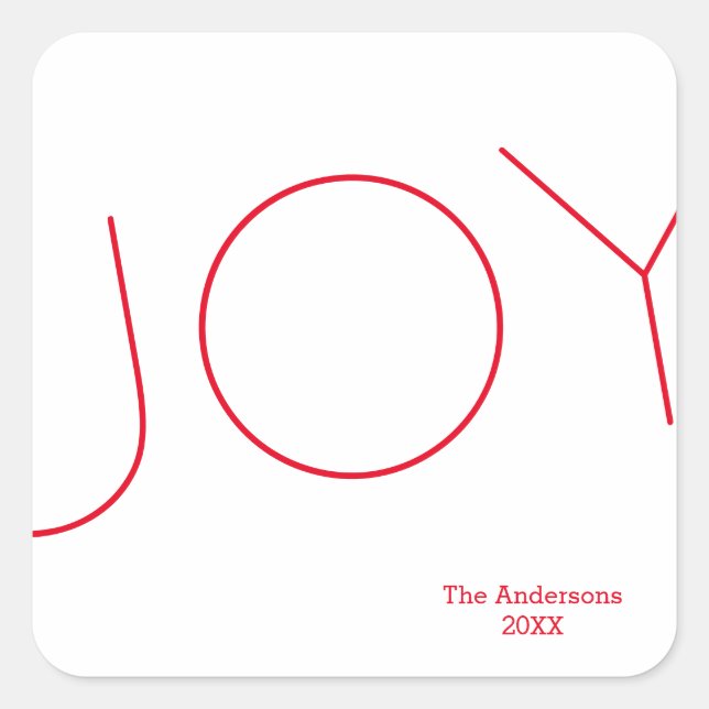 Simple Joy - Square Sticker (Front)