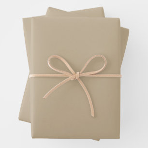Simple Khaki Wrapping Sheets for Stylish Presents