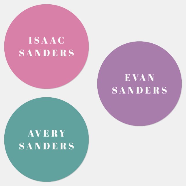 Simple Kids Back to School Waterproof Name (Group)