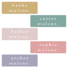 Simple Kids Name Waterproof Clothing