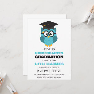 Simple kindergarten graduation invitation