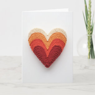 Simple Knit Heart Card