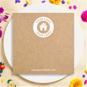 Simple Kraft Paper Earring Jewellery Display Card