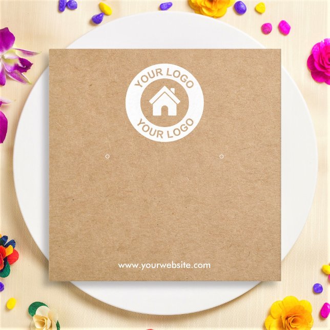 Simple Kraft Paper Earring Jewellery Display Card (Creator Uploaded)