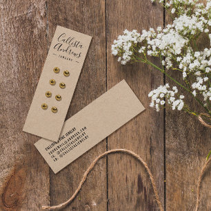 Simple Kraft Paper Multiple Earring Display Card