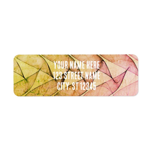 SIMPLE LACE  RETURN ADDRESS LABEL (Front)