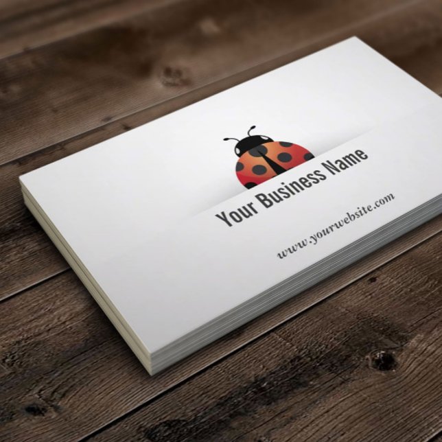 Simple Ladybug Business Card (Creator Uploaded)