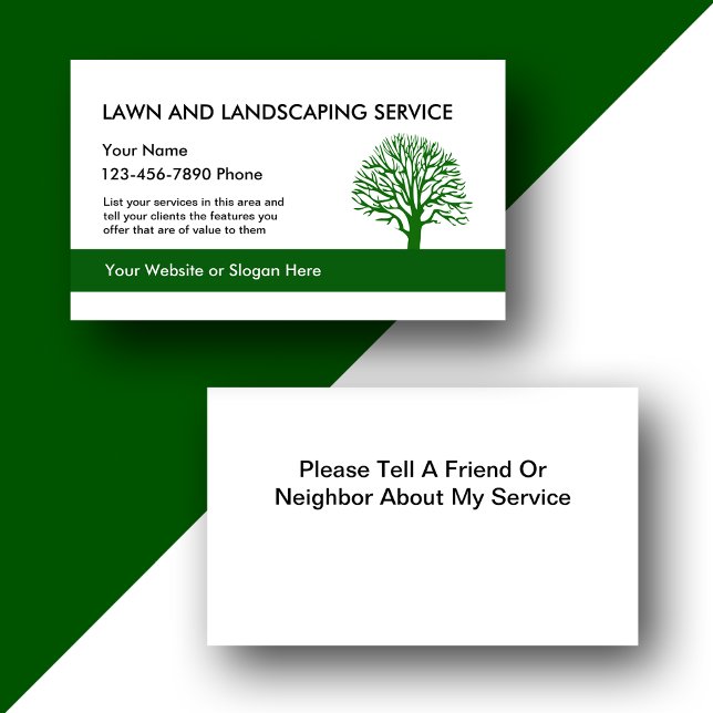 Simple Landscaping Cards Template (Creator Uploaded)