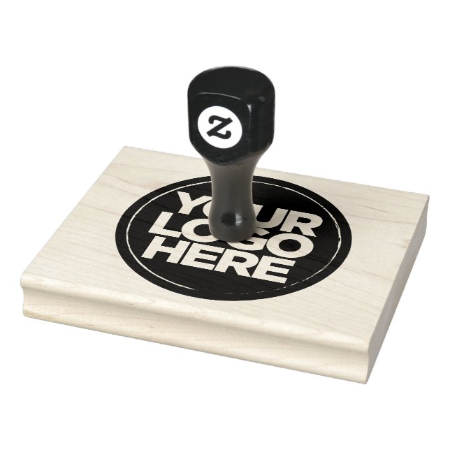 Simple Large Logo Business rubber stamp  (Stamp)