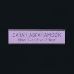 Simple Lavendar Purple Name Plate - Door Sign<br><div class="desc">Simple Lavendar Purple Door Sign Name Plate. Elegant and Modern.</div>