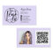 Simple lavender hair makeup photo logo qr code