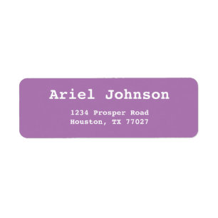 Simple Lavender Save the Date Return Address  Label