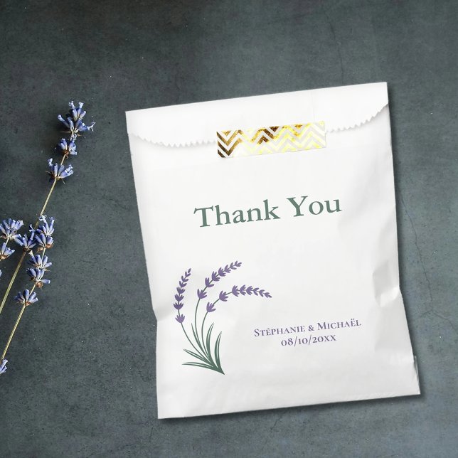 Simple Lavender Wedding Favour Bag (Simple Lavender Wedding Favor Bag)