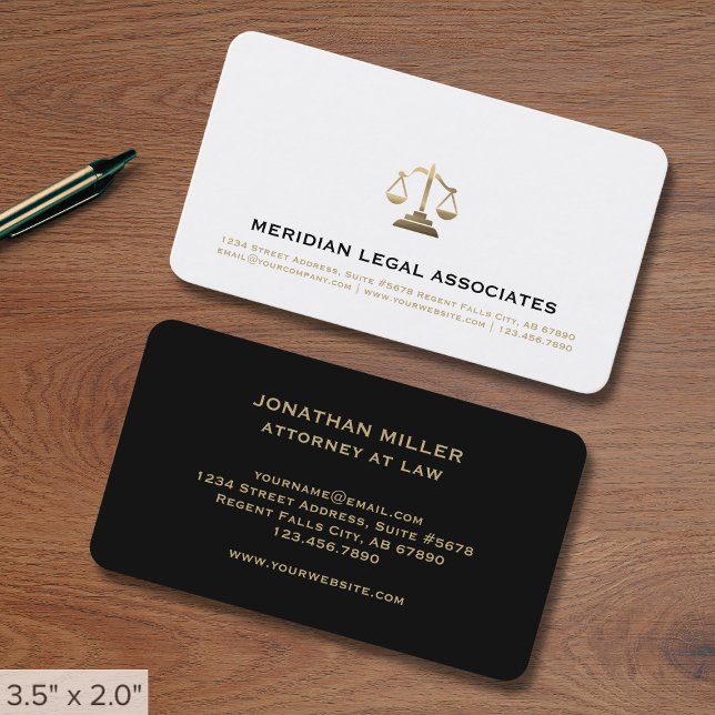 Simple Law Practice Business Card (Creator Uploaded)