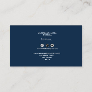 Simple Lawyer Solicitor Justice Navy Blue Busi Business Card