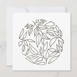 Simple Leaf Outline Cards with Journal