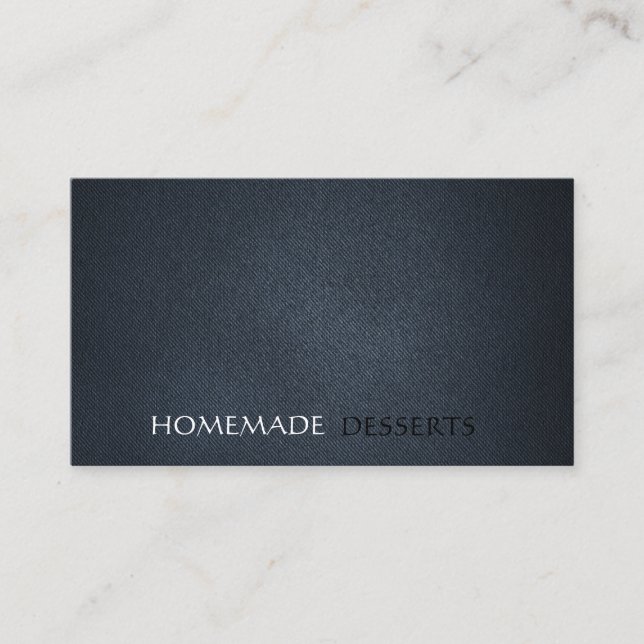 Simple leather minimalistic business card (Front)