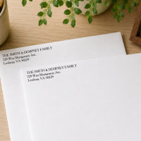 Simple Left Aligned Return Address Pre Printed