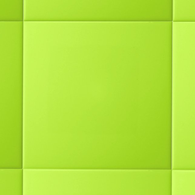 Simple Lemon Lime Green Solid Colour Ceramic Tile (Creator Uploaded)
