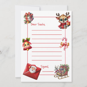 Simple Letter to Santa Invitation