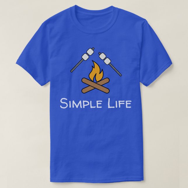 Simple Life Campfire T-Shirt (Design Front)