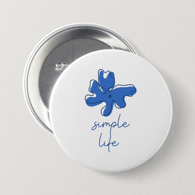 Simple Life Minimalism Button (Front & Back)