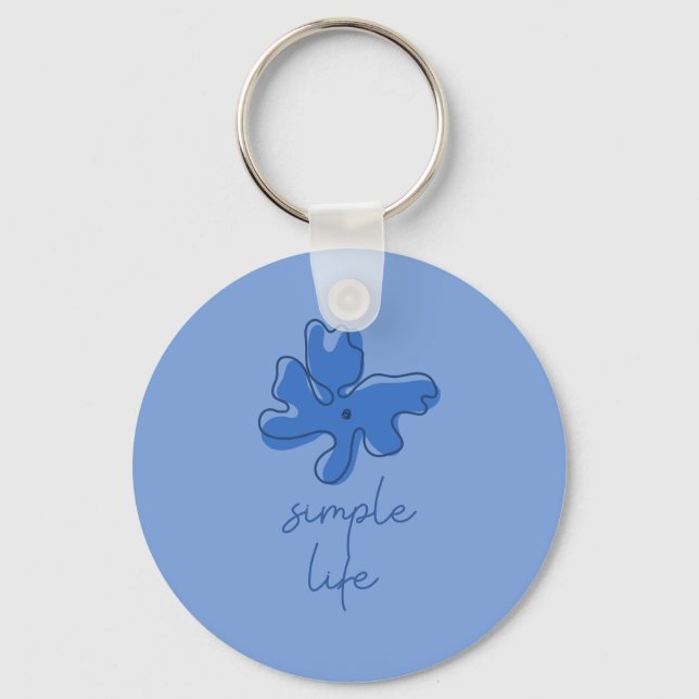Simple Life Minimalism Keychain (Front)