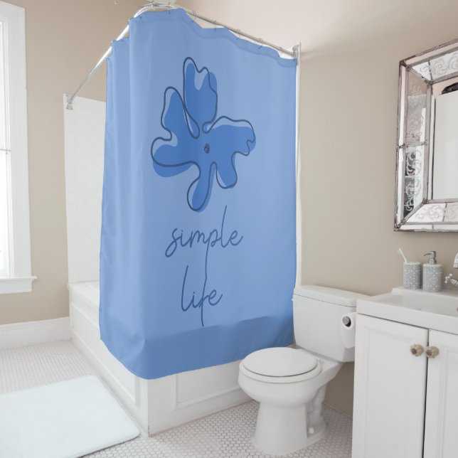 Simple Life Minimalism Shower Curtain (In Situ)