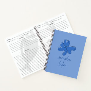 Simple Life Minimalism Spiral Notebook