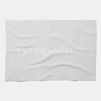 Simple light grey personalised Kitchen Towel