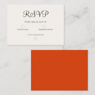 Simple Light Orange Card