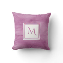 Simple Light Purple Subtle Marble Modern Monogram